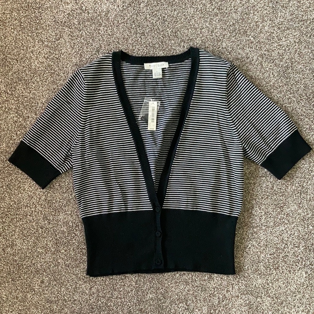 Black and White Cardigan by White House Black Market - Size L